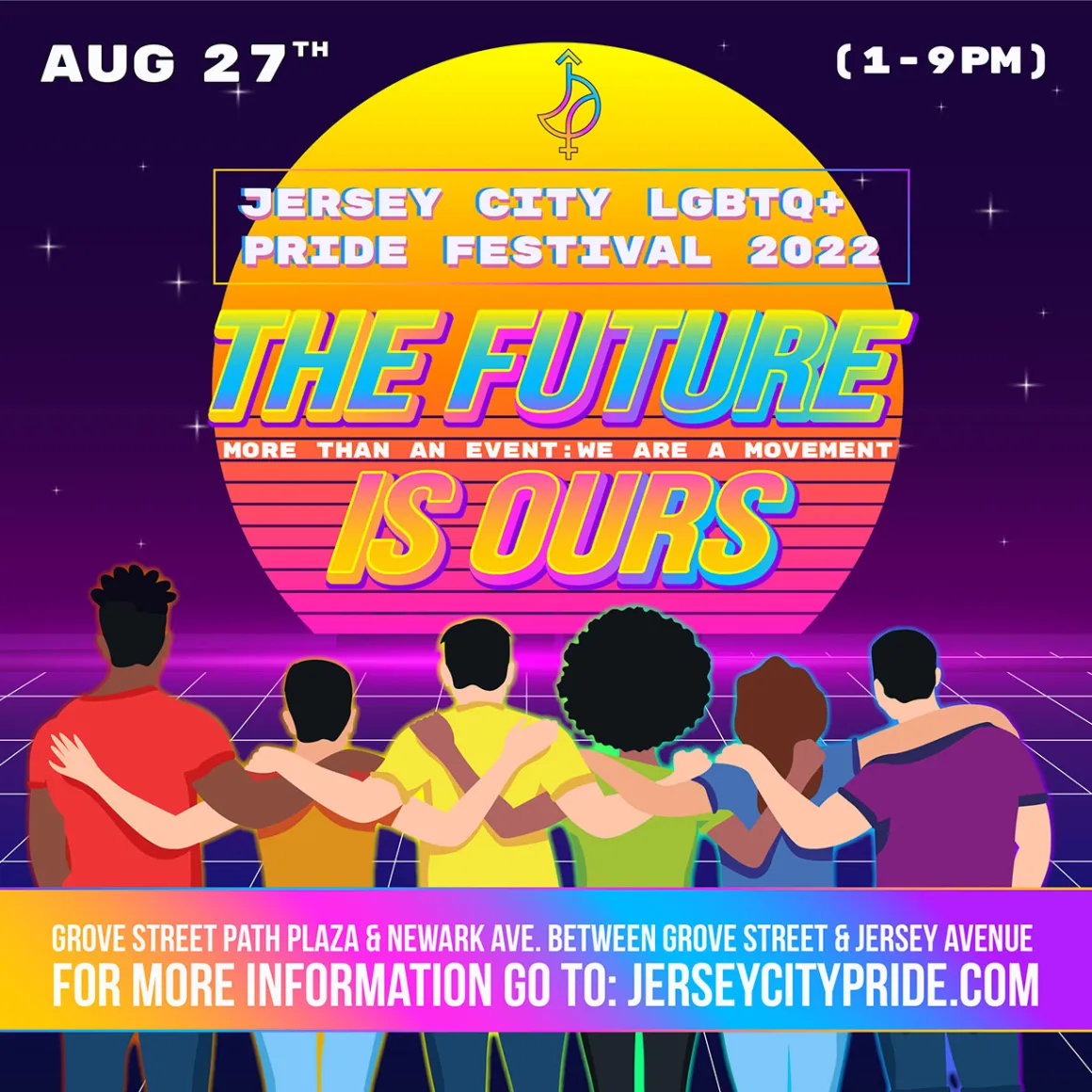 Jersey City Pride Promotional Graphic